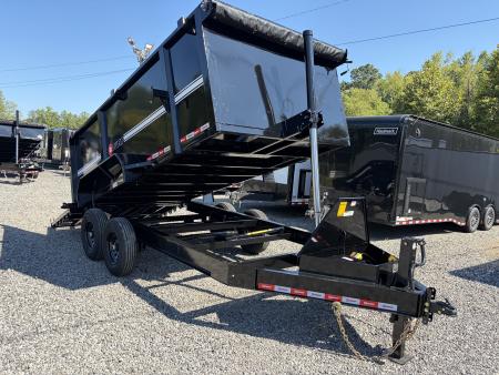 New 2027 U-Dump 7X14 Dump Trailer - HD Pro Series, 48  Sides, (NEW COMBO Gate/Ramp), 10 Ga Walls, 7 Ga Floor, 14K GVWR