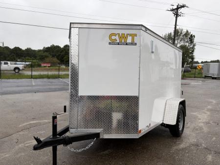 New 2027 Covered Wagon 5x8 Enclosed, 5' Height, Rear Double Door