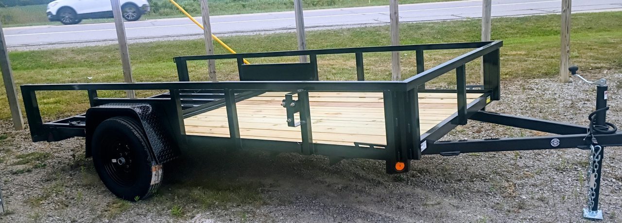 New 2027 Quality Steel and Aluminum 74x12 SA Utility Trailer Utility Trailer