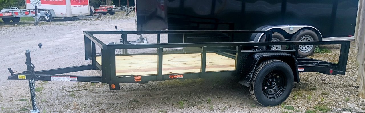 New 2027 Quality Steel and Aluminum 74x12 SA Utility Trailer Utility Trailer