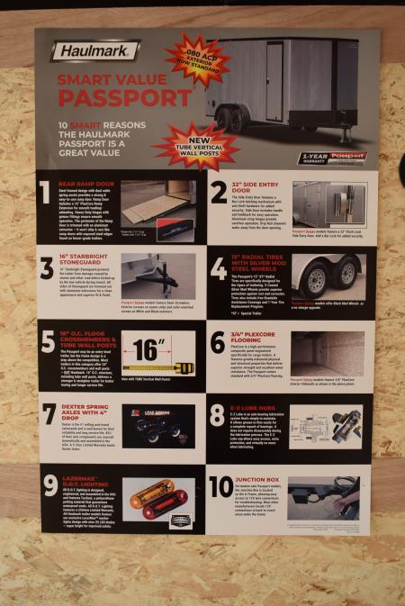 New 2027 Haulmark Passport Deluxe 7x14 Cargo / Enclosed Trailer