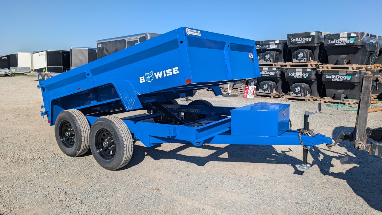 New 2027 BWise 6x10 Lo Pro Equipment Dump w/ Underbody Ramps (7000# GVW)