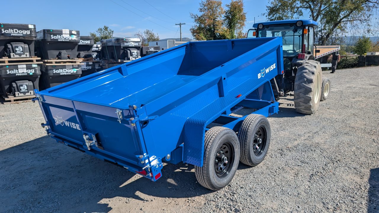 New 2027 BWise 6x10 Lo Pro Equipment Dump w/ Underbody Ramps (7000# GVW)
