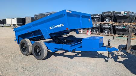 New 2027 BWise 6x10 Lo Pro Equipment Dump w/ Underbody Ramps (7000# GVW)