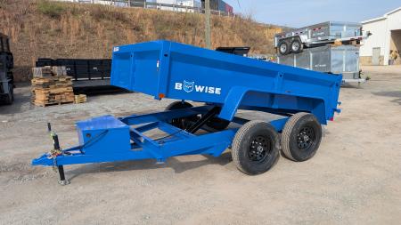 New 2027 BWise 6x10 Lo Pro Equipment Dump w/ Underbody Ramps (7000# GVW)