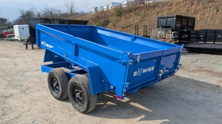 New 2027 BWise 6x10 Lo Pro Equipment Dump w/ Underbody Ramps (7000# GVW)
