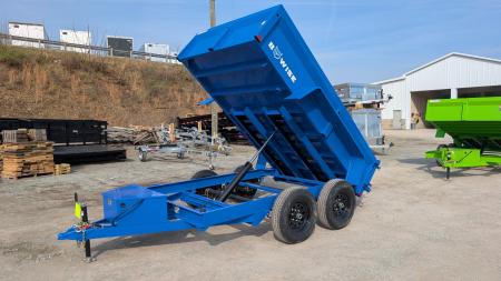 New 2027 BWise 6x10 Lo Pro Equipment Dump w/ Underbody Ramps (7000# GVW)