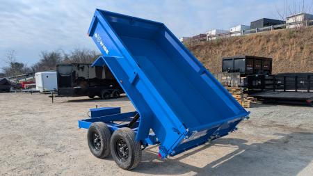 New 2027 BWise 6x10 Lo Pro Equipment Dump w/ Underbody Ramps (7000# GVW)