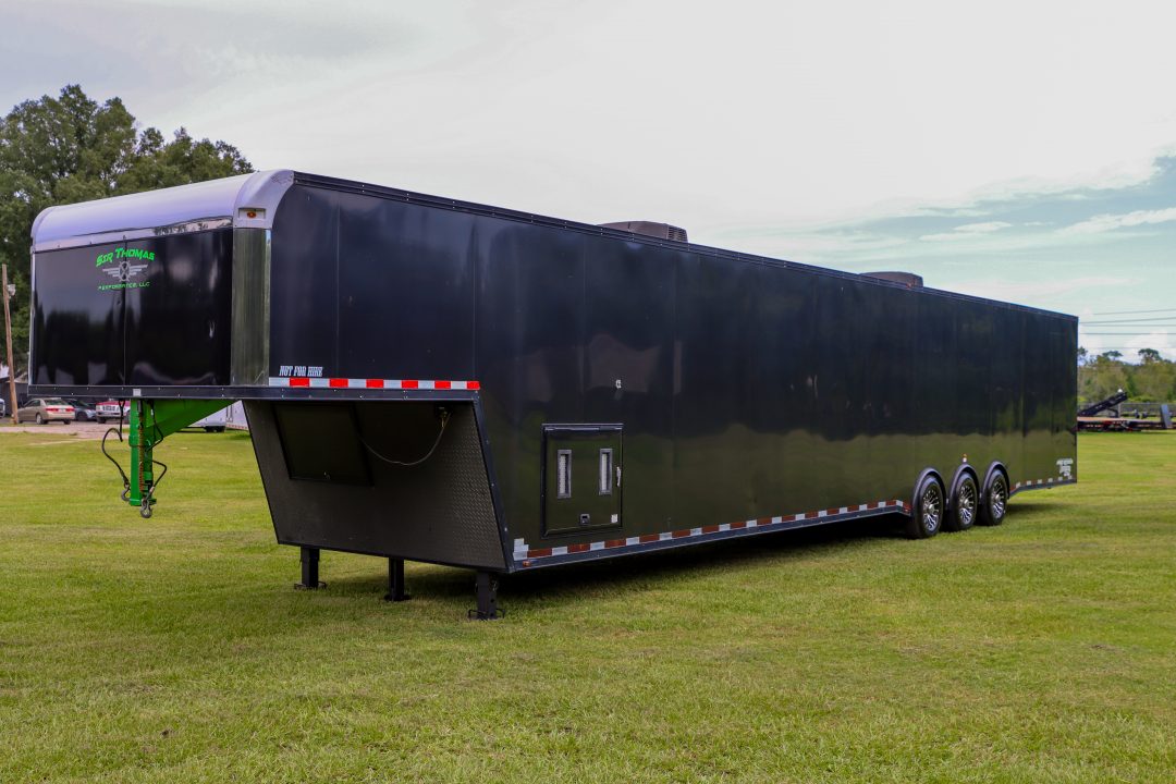 Used 2019 8.5X53 Vintage GOOSENECK RACE TRAILER