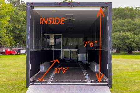 Used 2019 8.5X53 Vintage GOOSENECK RACE TRAILER