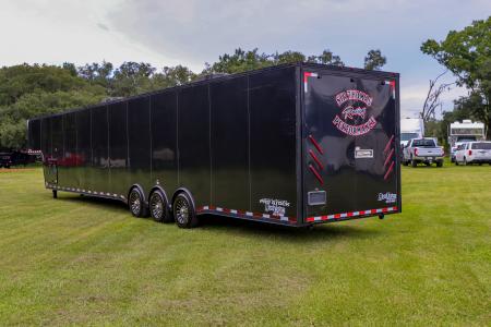 Used 2019 8.5X53 Vintage GOOSENECK RACE TRAILER