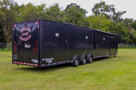 Used 2019 8.5X53 Vintage GOOSENECK RACE TRAILER