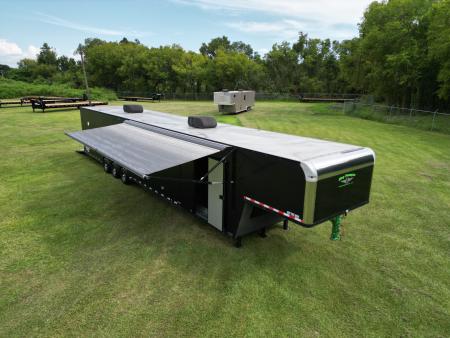 Used 2019 8.5X53 Vintage GOOSENECK RACE TRAILER