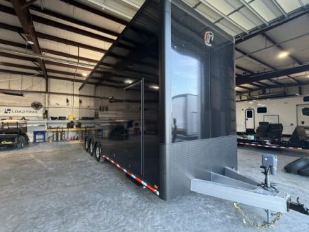 New In-Tech Lite 8.5x32 Stacker Race Trailer-21K - Black W/ Black Trim, RS Cabinets, Tool Drawers, WWC, HD Rear Ramp Door, etc.