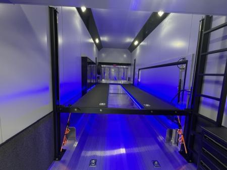 New In-Tech Lite 8.5x32 Stacker Race Trailer-21K - Black W/ Black Trim, RS Cabinets, Tool Drawers, WWC, HD Rear Ramp Door, etc.