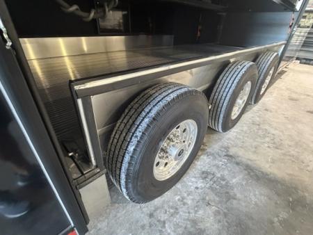 New In-Tech Lite 8.5x32 Stacker Race Trailer-21K - Black W/ Black Trim, RS Cabinets, Tool Drawers, WWC, HD Rear Ramp Door, etc.