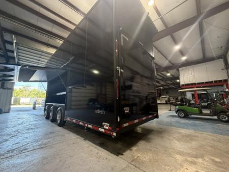 New In-Tech Lite 8.5x32 Stacker Race Trailer-21K - Black W/ Black Trim, RS Cabinets, Tool Drawers, WWC, HD Rear Ramp Door, etc.