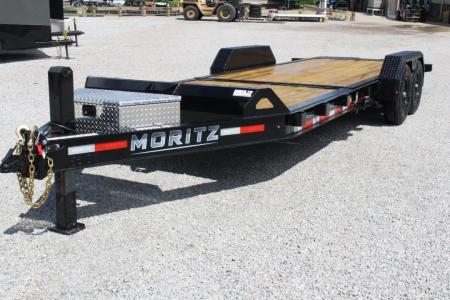 New 2027 Moritz 7' x 16' + 6' Low Pro - Gravity Tilt - Tilt Trailer - 14000# GVW