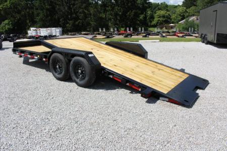 New 2027 Moritz 7' x 16' + 6' Low Pro - Gravity Tilt - Tilt Trailer - 14000# GVW