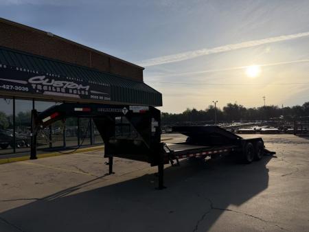 New #038526 2027 DIAMOND T HDSKP1408TDGN 24 X 83 TANDEM AXLE 14K GOOSENECK TILT DECK TRAILER