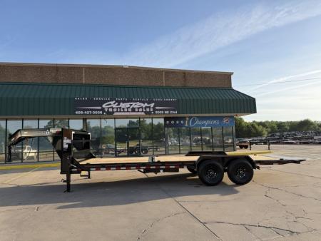 New #038526 2027 DIAMOND T HDSKP1408TDGN 24 X 83 TANDEM AXLE 14K GOOSENECK TILT DECK TRAILER