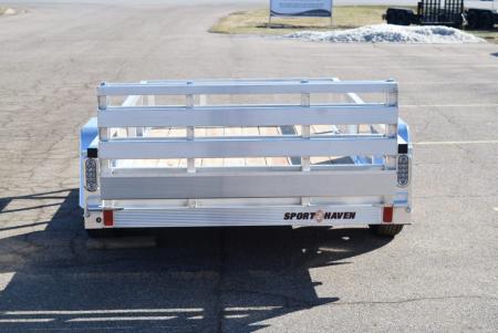 New Sport Haven 5x10 Aluminum Utility Trailer W/ BI-FOLD RAMP GATE