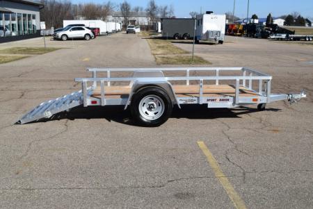 New Sport Haven 5x10 Aluminum Utility Trailer W/ BI-FOLD RAMP GATE