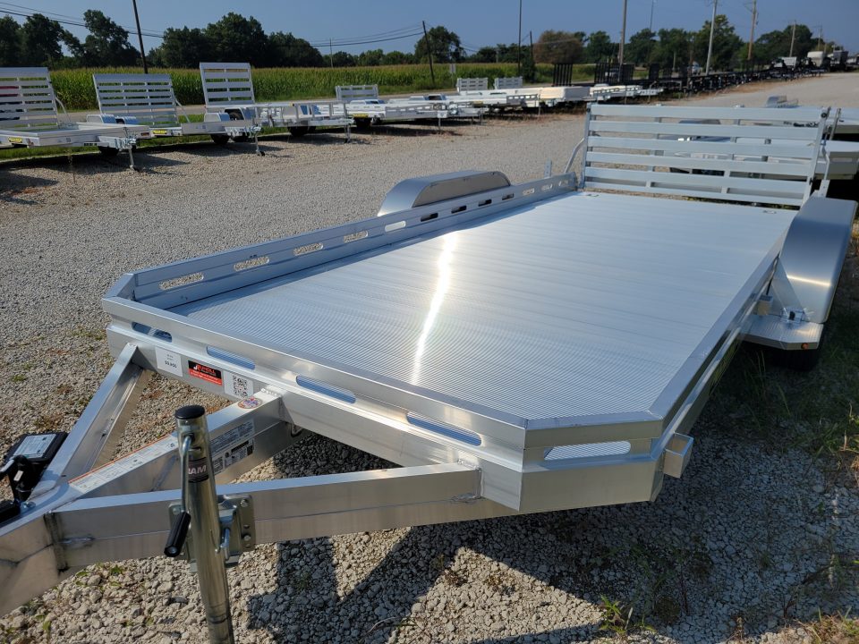 New 2027 Aluma 7816 Tandem Axle Bi-fold tailgate Utility Trailer