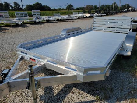 New 2027 Aluma 7816 Tandem Axle Bi-fold tailgate Utility Trailer