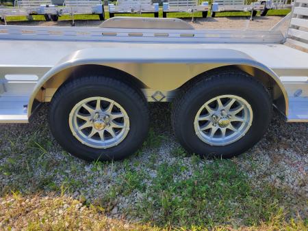 New 2027 Aluma 7816 Tandem Axle Bi-fold tailgate Utility Trailer