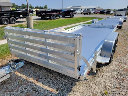 New 2027 Aluma 7816 Tandem Axle Bi-fold tailgate Utility Trailer