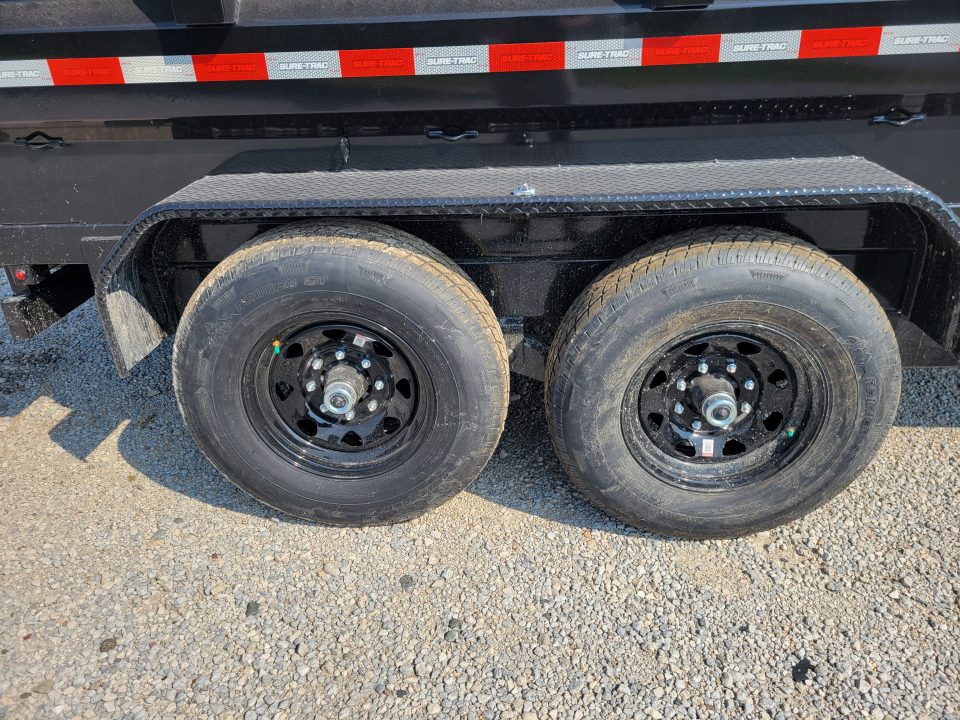 New 2027 Sure-Trac 7x12 HD Low Profile Scissor 14k Dump Trailer