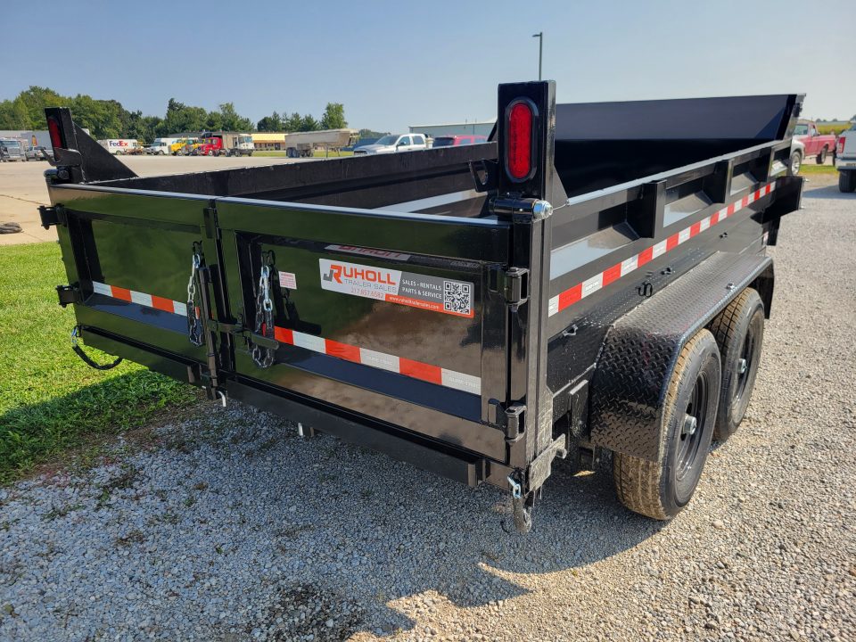 New 2027 Sure-Trac 7x12 HD Low Profile Scissor 14k Dump Trailer