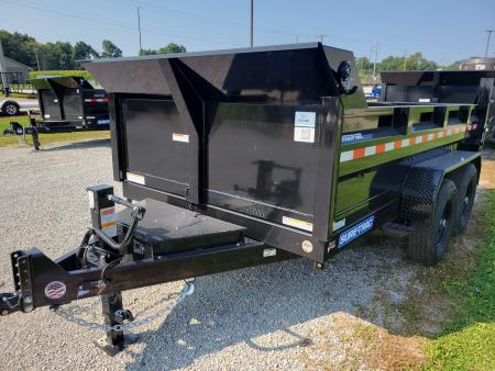 New 2027 Sure-Trac 7x12 HD Low Profile Scissor 14k Dump Trailer