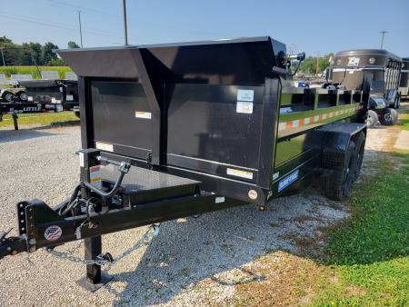 New 2027 Sure-Trac 7x14 HD Low Profile Scissor 14k Dump Trailer