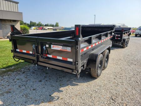New 2027 Sure-Trac 7x14 HD Low Profile Scissor 14k Dump Trailer