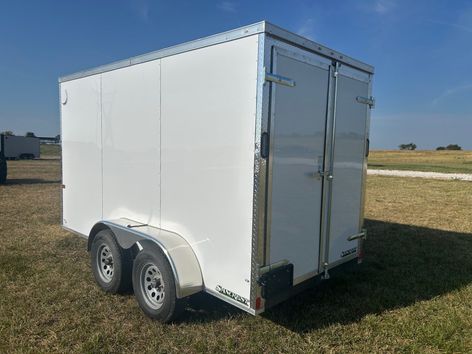 New 2027 Rock Solid 6x12 Tandem 7K Cargo w/ 6'6 Interior Height, Barn Doors, & .080 Exterior