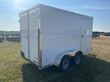 New 2027 Rock Solid 6x12 Tandem 7K Cargo w/ 6'6 Interior Height, Barn Doors, & .080 Exterior