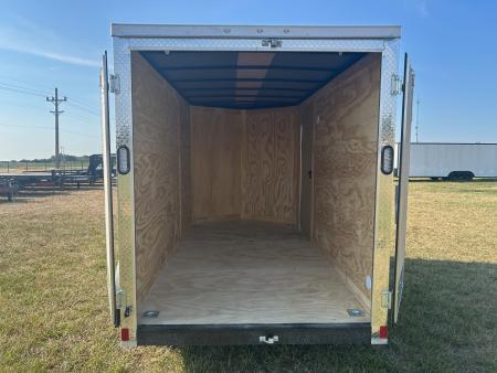 New 2027 Rock Solid 6x12 Tandem 7K Cargo w/ 6'6 Interior Height, Barn Doors, & .080 Exterior
