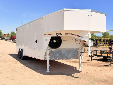 New 2026 Delco Trailers 8-24 Heavy Duty Gooseneck Enclosed 14K GVWR(Weight)