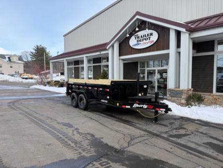 New Liberty 6'11" x 14' Telescopic Dump Trailer 15.4K