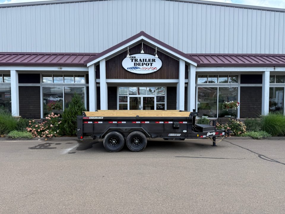 New Liberty 6'11" x 14' Telescopic Dump Trailer 15.4K