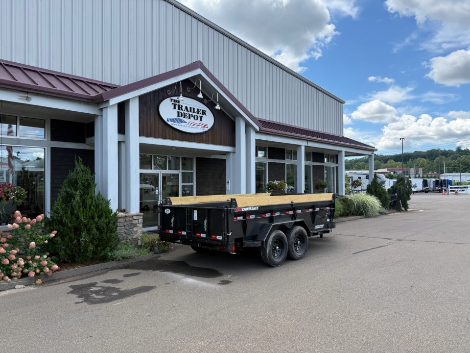 New Liberty 6'11" x 14' Telescopic Dump Trailer 15.4K