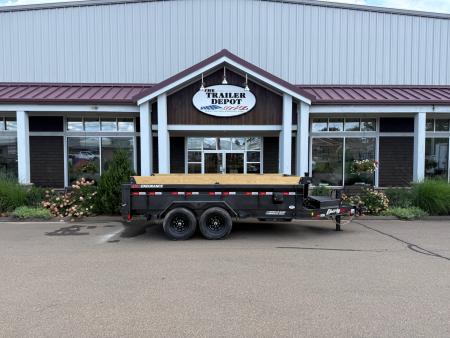 New Liberty 6'11  x 14' Telescopic Dump Trailer 15.4K