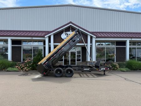 New Liberty 6'11" x 14' Telescopic Dump Trailer 15.4K