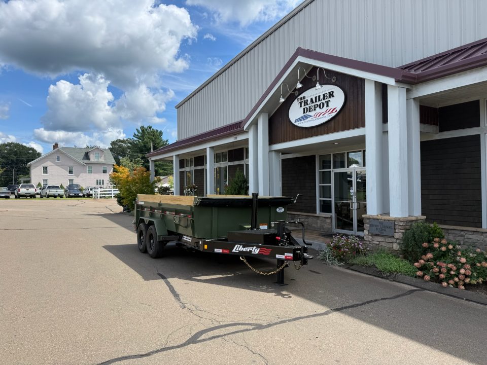 New Liberty 6'11" x 14' Telescopic Dump Trailer 15.4K