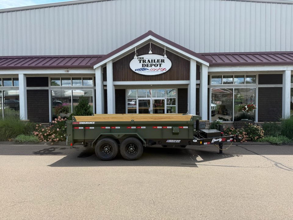 New Liberty 6'11" x 14' Telescopic Dump Trailer 15.4K