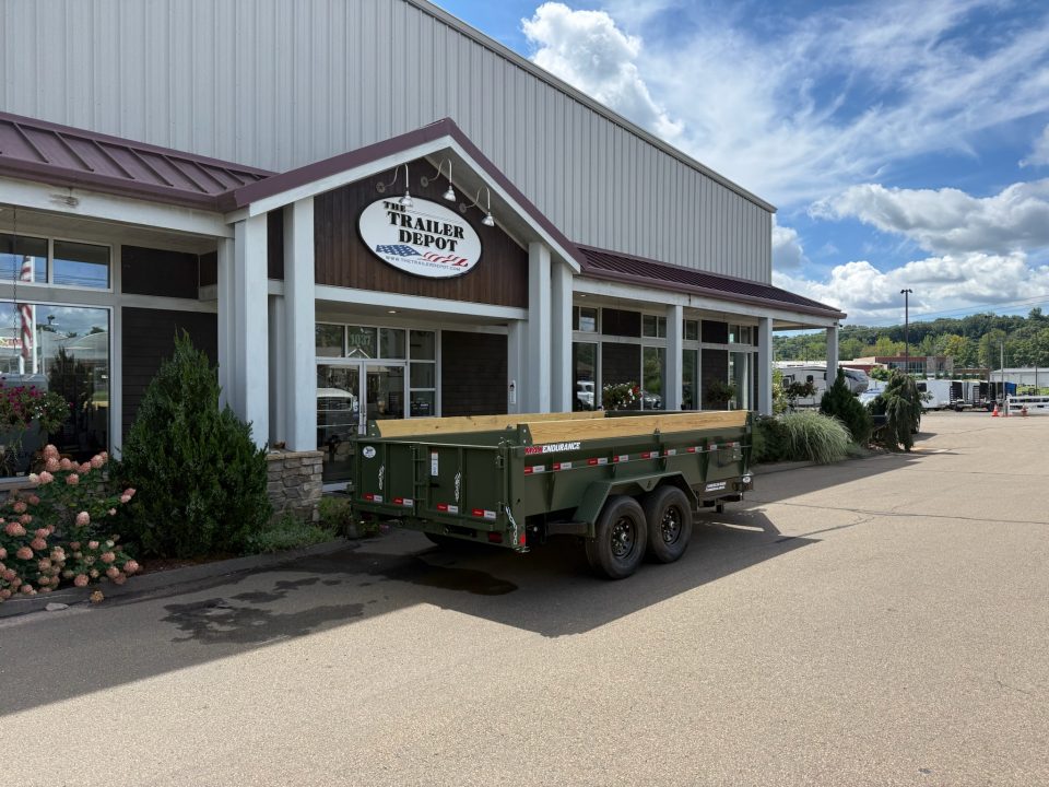 New Liberty 6'11" x 14' Telescopic Dump Trailer 15.4K