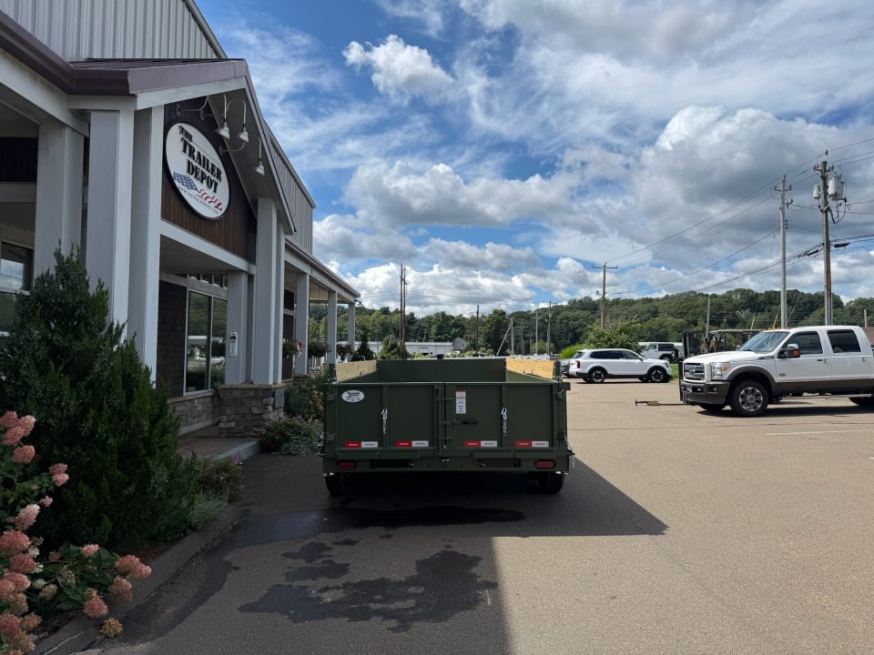 New Liberty 6'11" x 14' Telescopic Dump Trailer 15.4K
