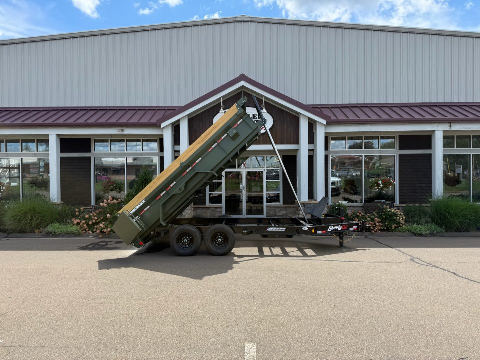 New Liberty 6'11" x 14' Telescopic Dump Trailer 15.4K